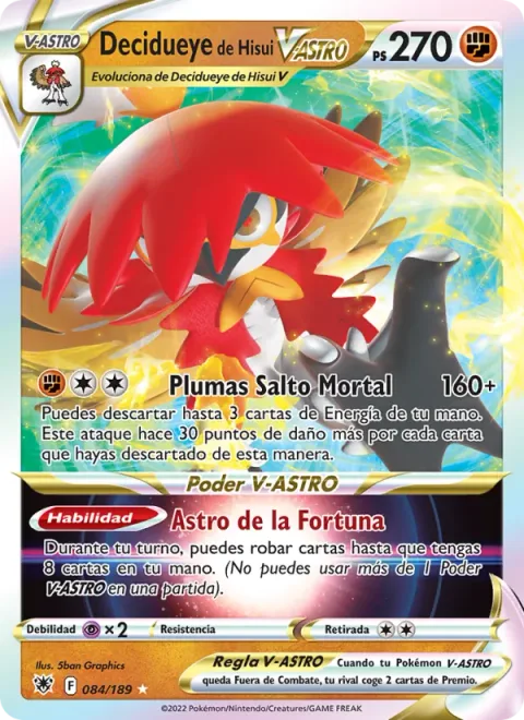 Hisuian Decidueye VSTAR [Somersault Feathers | Star of Fortune]