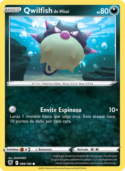 Hisuian Qwilfish [Spiny Rush]