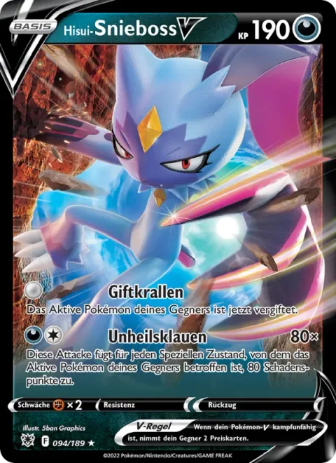 Hisuian Sneasler V [Poison Claws | Dire Claw]