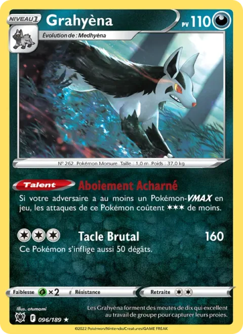 Mightyena [Hustle Bark | Wild Tackle]
