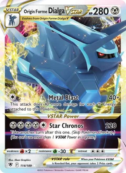 Origin Forme Dialga VSTAR [Metal Blast | Star Chronos]