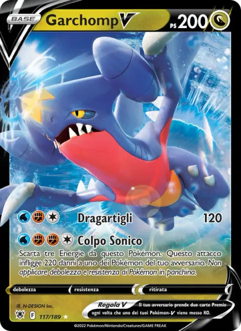 Garchomp V [Dragon Claw | Sonic Strike]