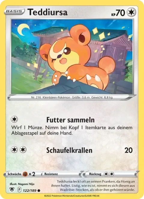 Teddiursa [Gather Food | Dig Claws]