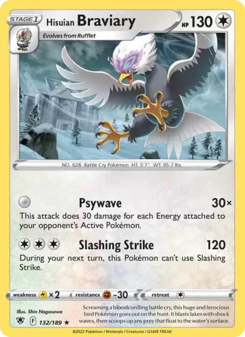 Hisuian Braviary [Psywave | Slashing Strike]