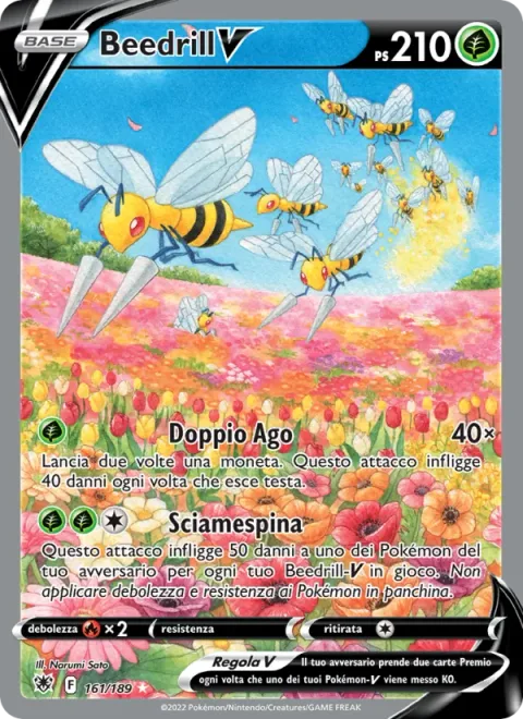 Beedrill V [Twineedle | Swarming Sting]