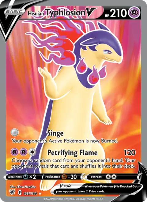 Hisuian Typhlosion V [Singe | Petrifying Flame]