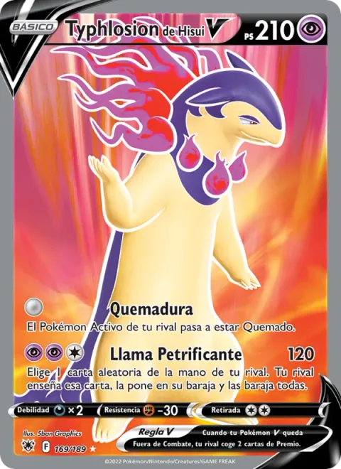 Hisuian Typhlosion V [Singe | Petrifying Flame]