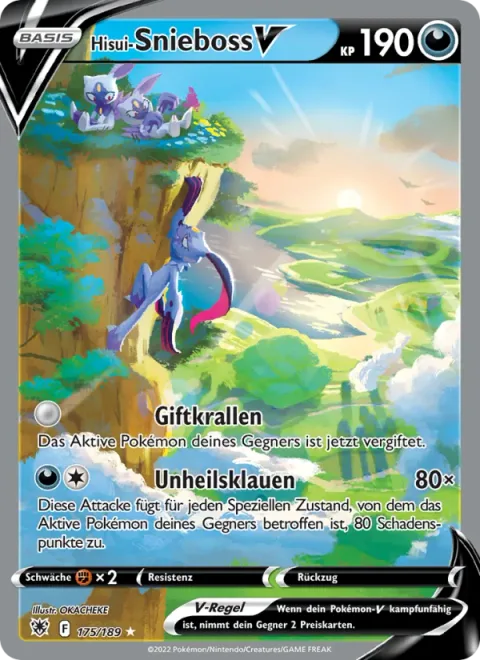 Hisuian Sneasler V [Poison Claws | Dire Claw]
