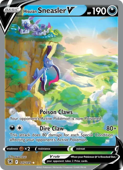 Hisuian Sneasler V [Poison Claws | Dire Claw]