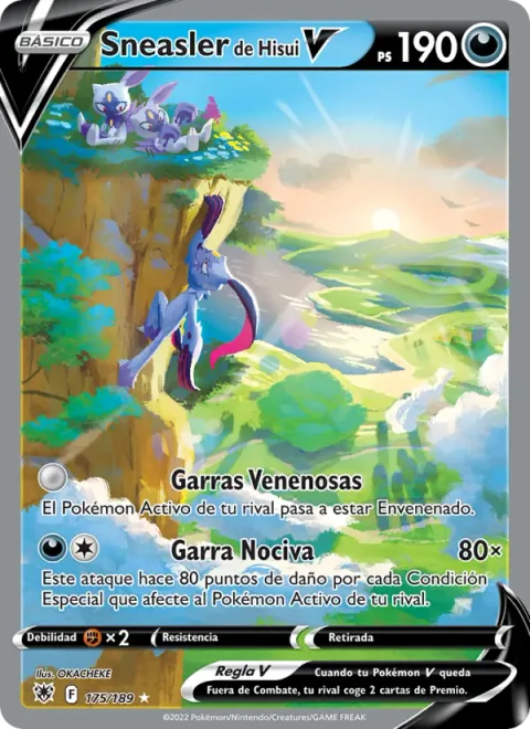 Hisuian Sneasler V [Poison Claws | Dire Claw]