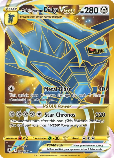 Origin Forme Dialga VSTAR [Metal Blast | Star Chronos]