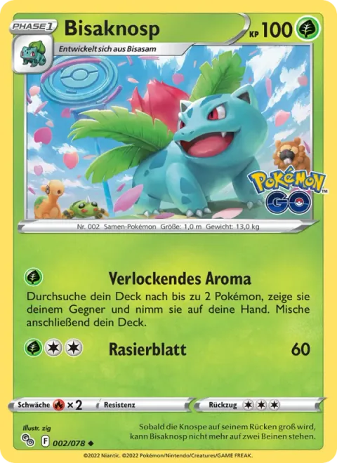 Ivysaur [Summoning Aroma | Razor Leaf]