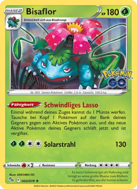 Venusaur [Loopy Lasso | Solar Beam]