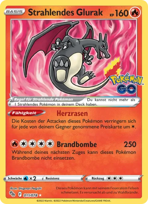 Radiant Charizard [Excited Heart | Combustion Blast]