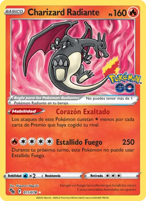 Radiant Charizard [Excited Heart | Combustion Blast]
