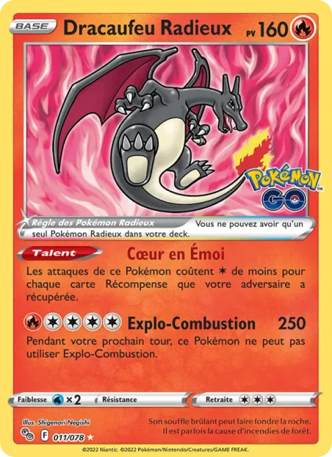 Radiant Charizard [Excited Heart | Combustion Blast]