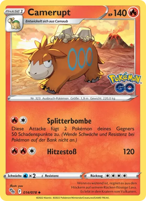 Camerupt [Split Bomb | Heat Blast]