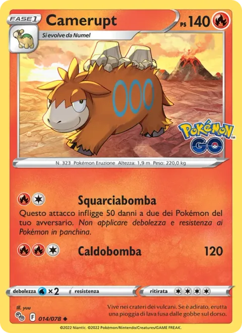Camerupt [Split Bomb | Heat Blast]