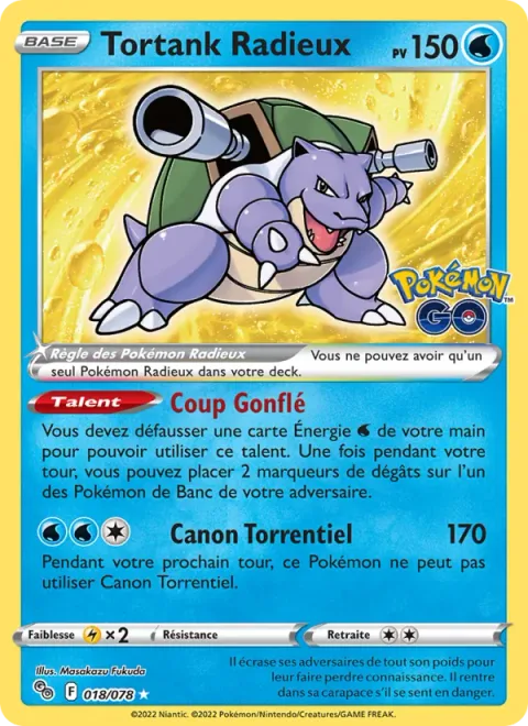 Radiant Blastoise [Pump Shot | Torrential Cannon]