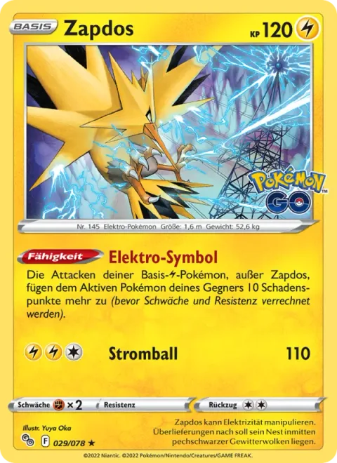 Zapdos [Lightning Symbol | Electric Ball]