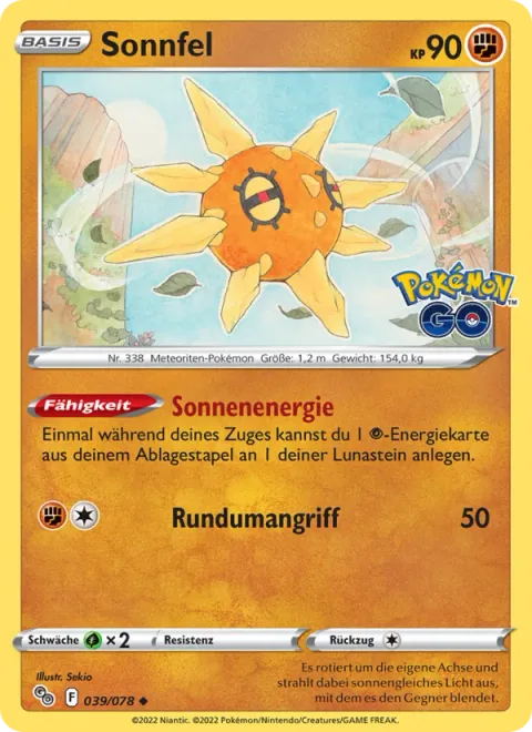 Solrock [Sun Energy | Spinning Attack]