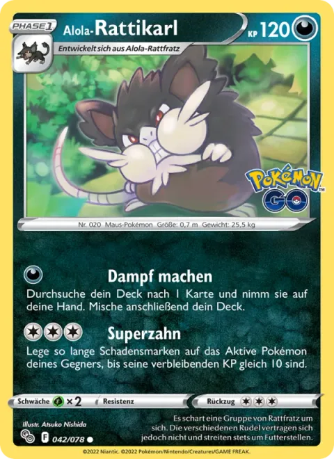 Alolan Raticate [Chase Up | Super Fang]