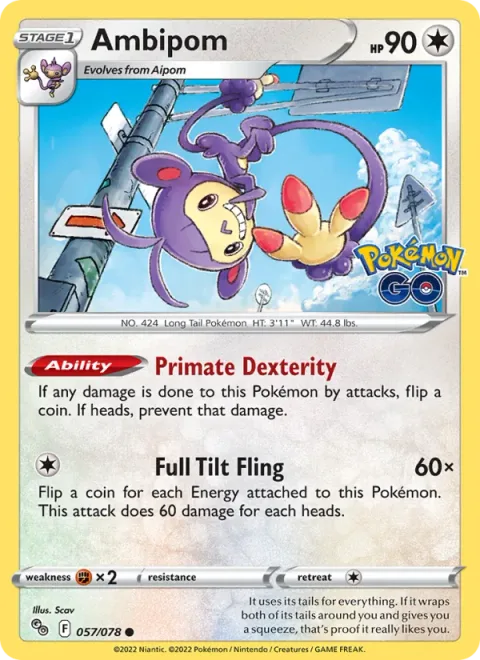 Ambipom [Primate Dexterity | Full Tilt Fling]