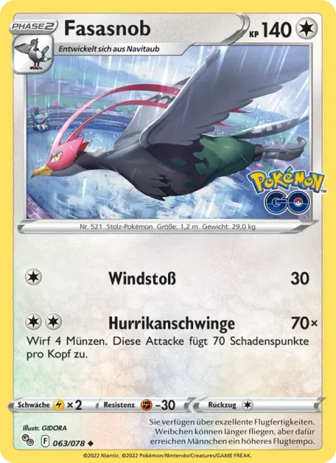 Unfezant [Gust | Hurricane Wing]