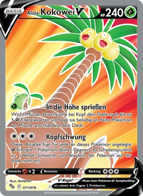 Alolan Exeggutor V [Growing Tall | Head Swing]