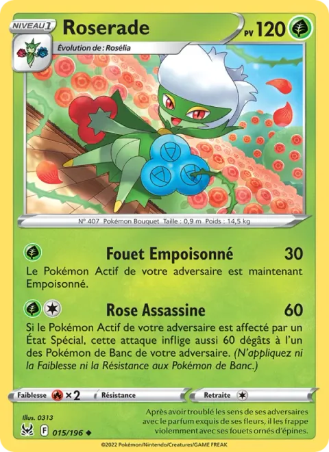 Roserade [Poisonous Whip | Assassin's Rose]