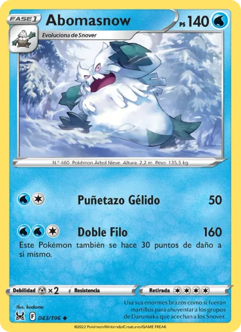 Abomasnow [Icicle Punch | Double Edge]