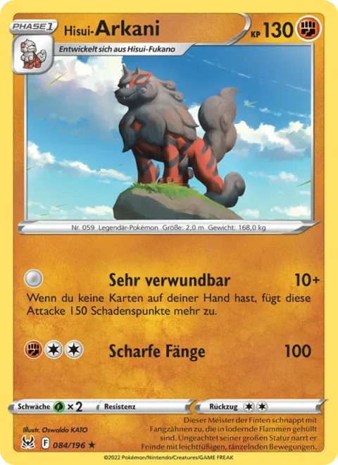 Hisuian Arcanine [Very Vulnerable | Sharp Fang]