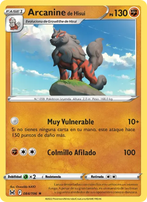 Hisuian Arcanine [Very Vulnerable | Sharp Fang]