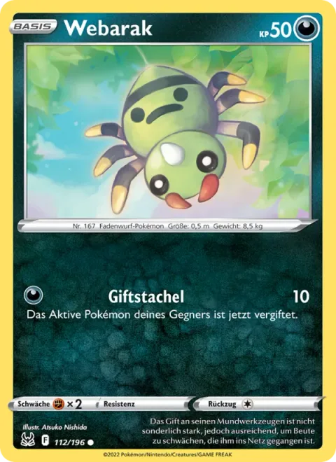 Spinarak [Poison Sting | s10D]