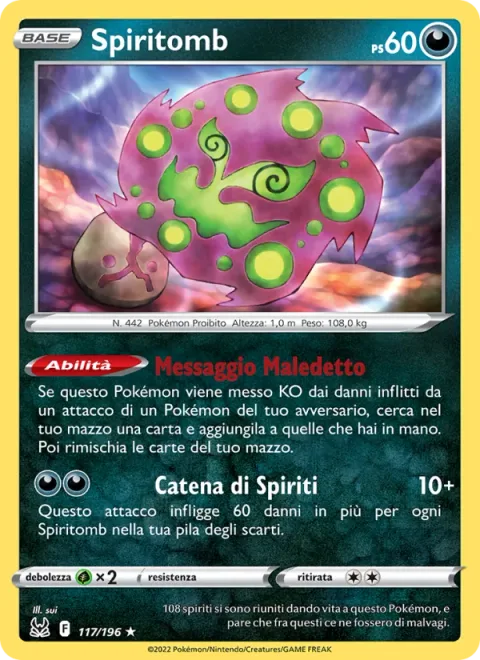 Spiritomb [Cursed Message | Chain of Spirits]