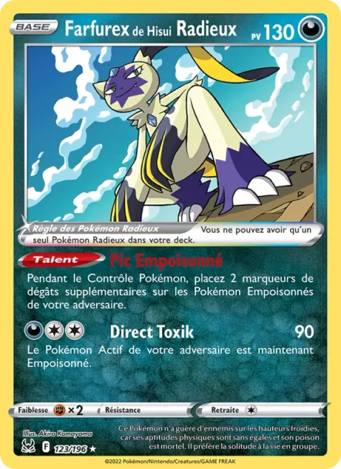 Radiant Hisuian Sneasler [Poison Peak | Poison Jab]