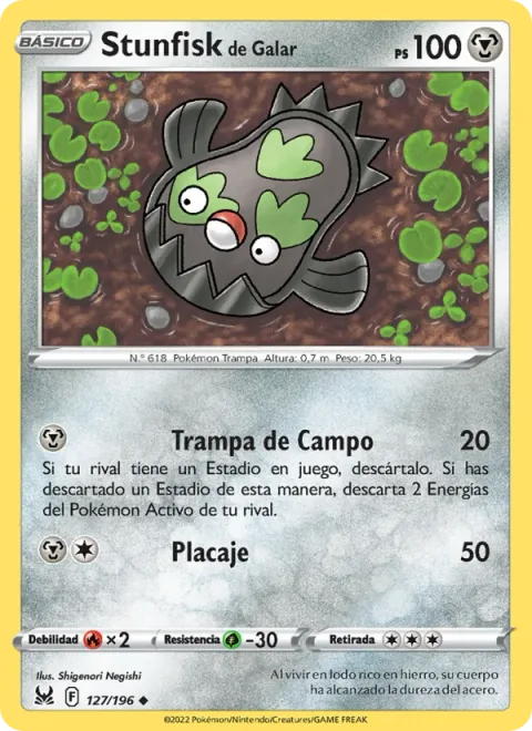Galarian Stunfisk [Field Trap | Tackle]