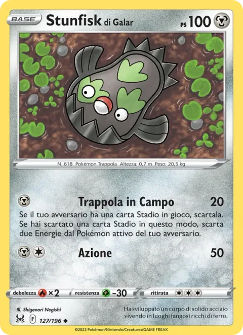 Galarian Stunfisk [Field Trap | Tackle]