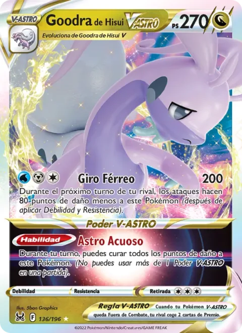 Hisuian Goodra VSTAR [Rolling Iron | Moisture Star]