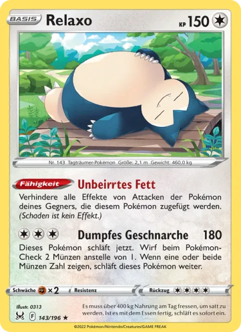 Snorlax [Unfazed Fat | Thumping Snore]