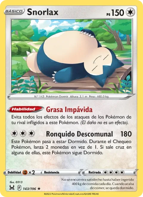 Snorlax [Unfazed Fat | Thumping Snore]