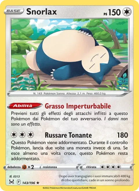 Snorlax [Unfazed Fat | Thumping Snore]