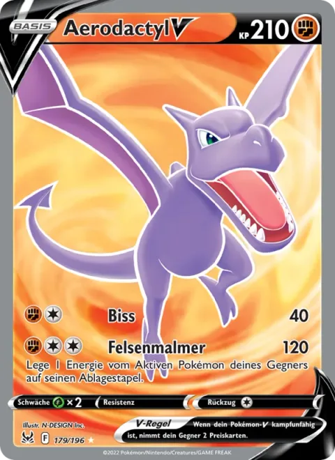 Aerodactyl V [Bite | Rock Crush]