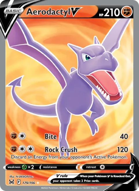 Aerodactyl V [Bite | Rock Crush]