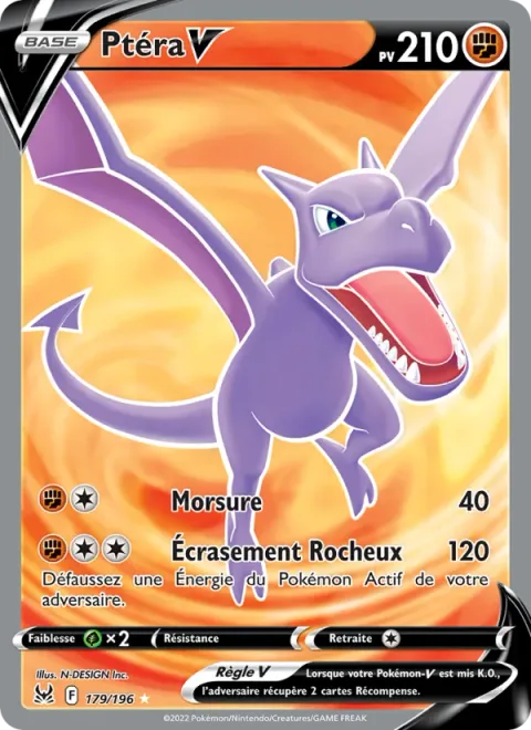 Aerodactyl V [Bite | Rock Crush]
