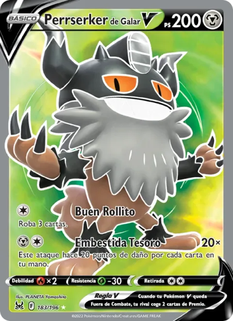Galarian Perrserker V [Feelin' Fine | Treasure Rush]