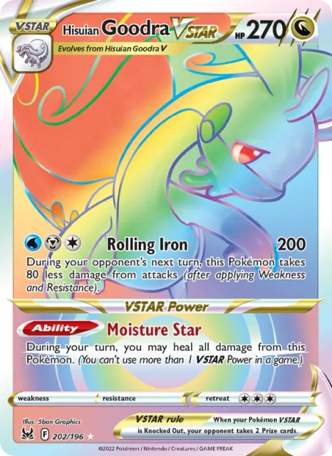 Hisuian Goodra VSTAR [Rolling Iron | Moisture Star]