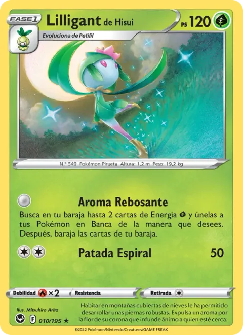Hisuian Lilligant [Swelling Scent | Spiral Kick]