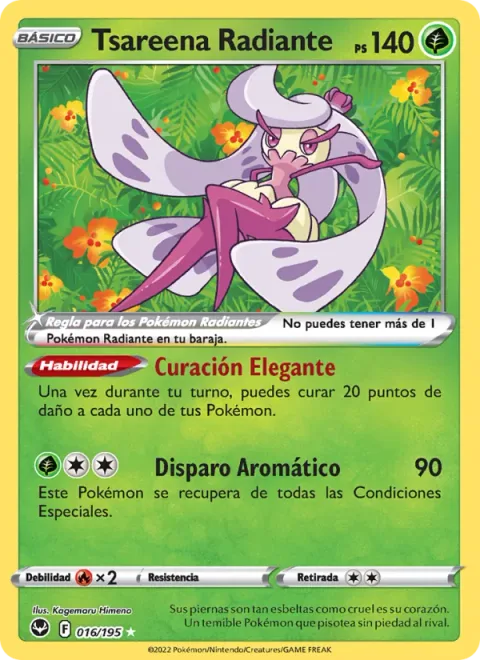 Radiant Tsareena [Elegant Heal | Aroma Shot]
