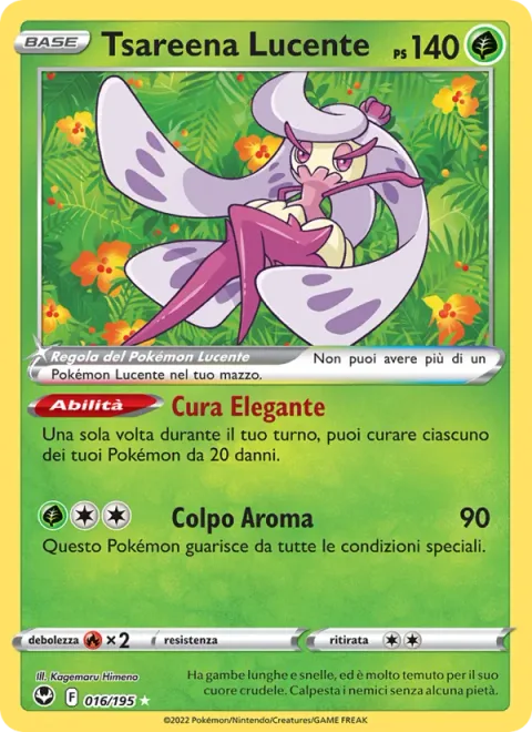 Radiant Tsareena [Elegant Heal | Aroma Shot]
